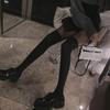 Women's Compression Knee Socks Two-Tone Long Socks Slim Fit