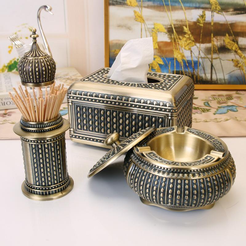 Скандинавская коробка для салфеток пепельница зубочистка держатель для зубочисток креативная домашняя коробка для хранения европейская гостиная набор картонных коробок для салфеток