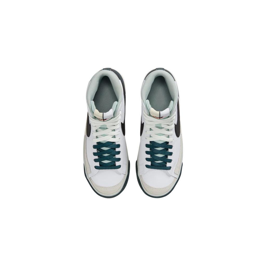Nike Blazer 77 Remix Durable Mid-Top Kids Skate Shoes Kids Sneaker White Green Black FN6939-101