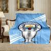 1pc Digital Print Nap Blanket, Manchester United Manchester City Blanket for Home Use, All Season Warmth, Christmas and Valentine's Day Gift Blanket