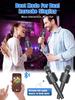 Portable Singing Machine Mic Bluetooth Karaoke Microphone Wireless with Duet Sing/Record/Play/Reverb Adult/Kid Gift for Home KTV