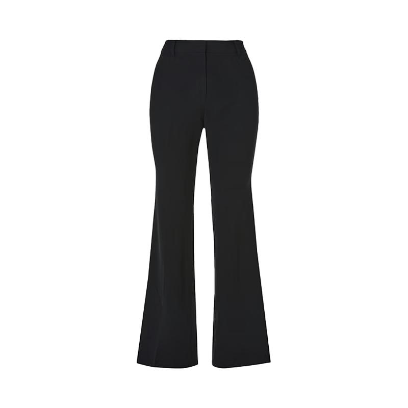 Langzi Retro High-Waist Flared Casual Pants