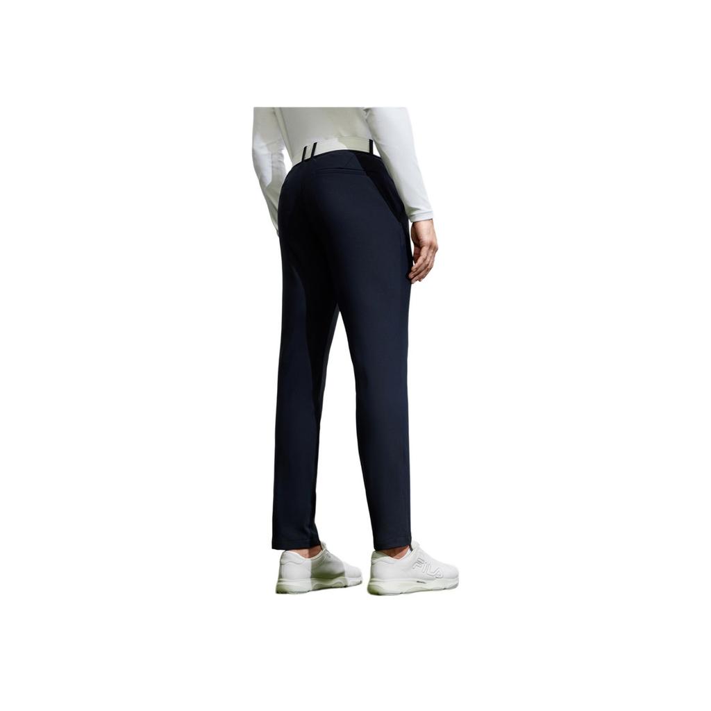 FILA Golf Series Solid Color Elite Straight Leg Knit Casual Pants Men bottoms Legendary-Blue A11M415602F-NV