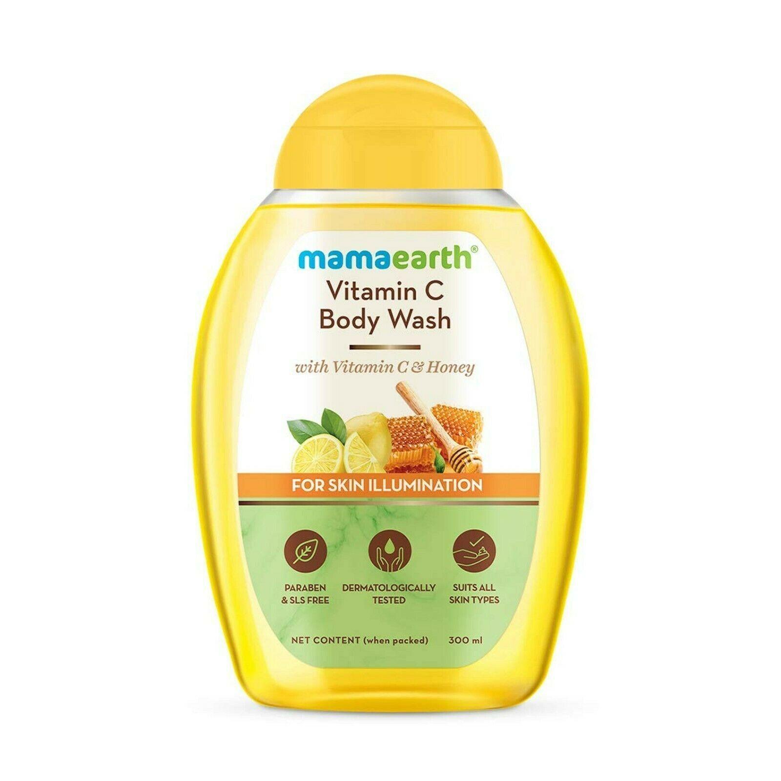 Mamaearth Vitamin C & Honey BodyWash 300ml AN2701