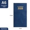 2026 English A6 Weekly Planner - Portable Pocket Diary & 365-Day Efficiency Notebook