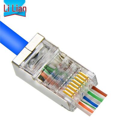 Cat6 Geschirmter Durchgangs-RJ45-Stecker