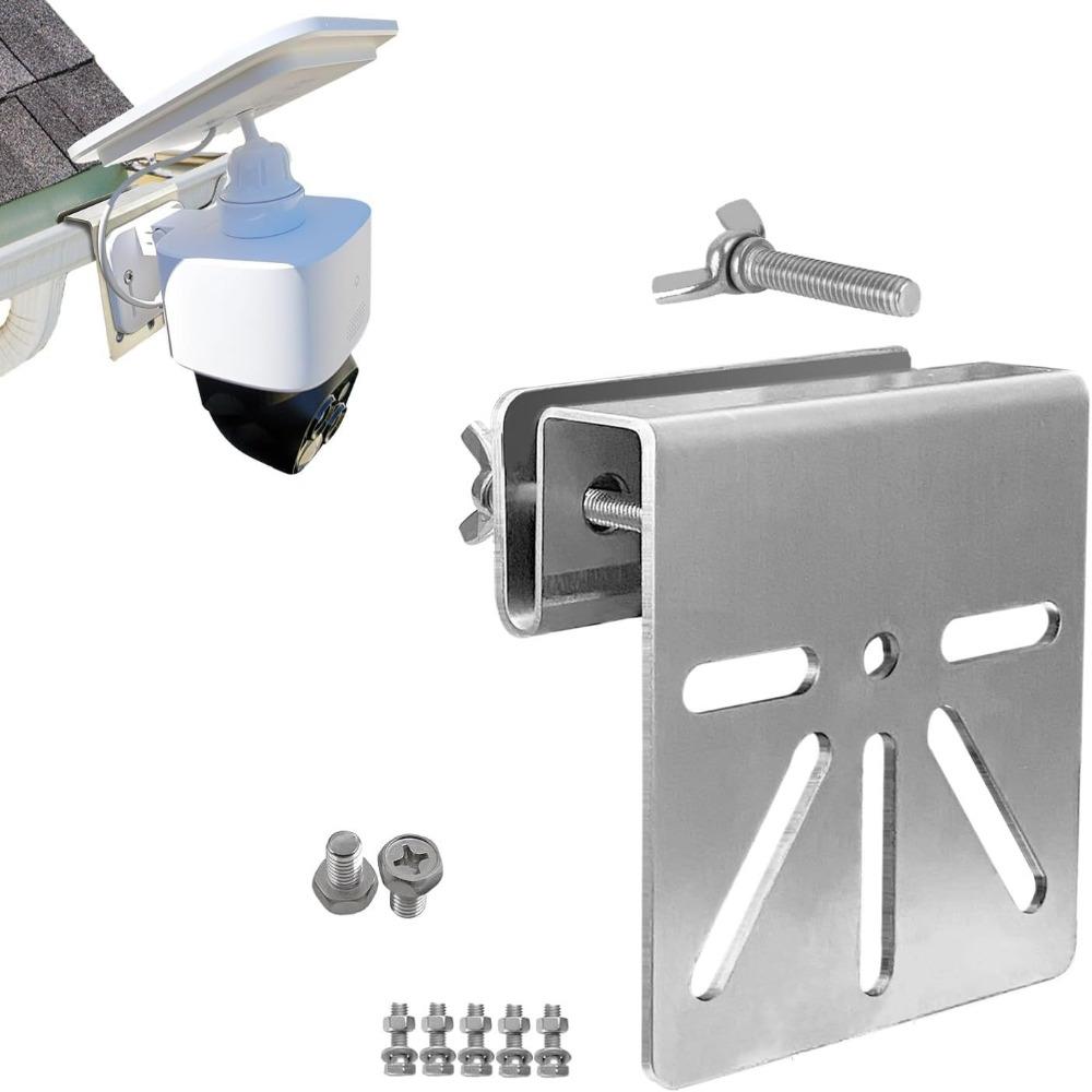 Rustproof Screws Security Camera Brackets Stainless Steel Solar Camera Bracket  Outdoor Use