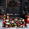 Christmas Gingerbread Man Mat, Entrance Door Mat, Dwarven Decoration Mat, Anti Slip and Wear-resistant