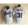 Vintage Baseballový dres New York Mets Unisex Bavlněná síťovina Vyšívaný Sportovní top Oblečení pro fanoušky Ležérní outfit