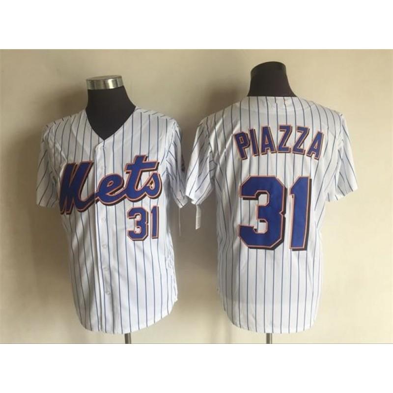 Vintage Baseballový dres New York Mets Unisex Bavlněná síťovina Vyšívaný Sportovní top Oblečení pro fanoušky Ležérní outfit