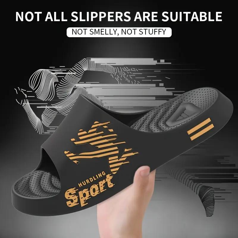 

Мужские модные тапочки для лета, нескользящие, устойчивые к запахам, для дома 40-41