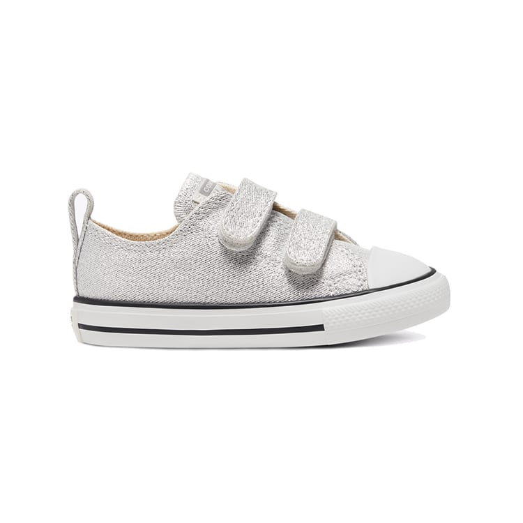 Converse All Star 2V Low Top Toddler Shoes Silver Infant And Toddler 767777C