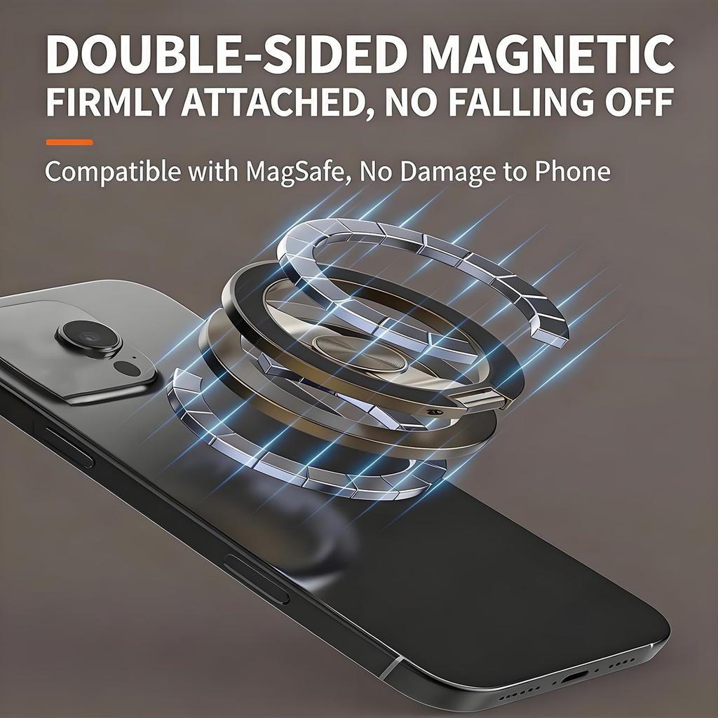 Double-Sided Magnetic Phone Mount Holder for Smartphones