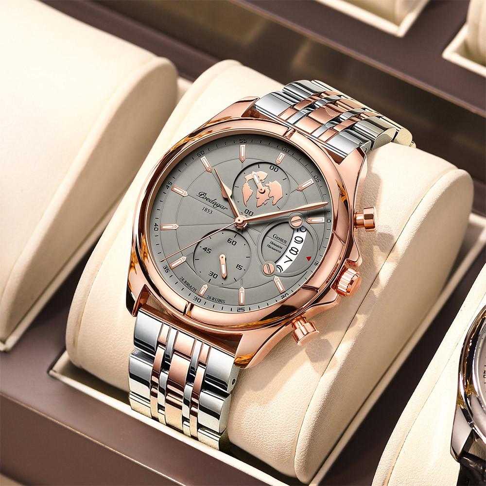 Swiss Waterproof Multifunctional Luminous Men's Fashion Wristwatch