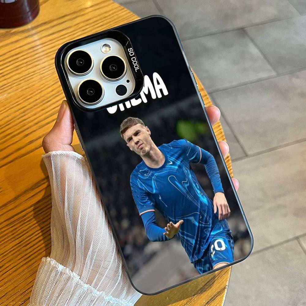 

C-Cole COLD P-Palmer FOOTball Player Phone Case For iPhone 16 17 15 14 12 13 Pro Max Black Candy Matte Shockproof Cover iPhone16plus