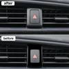 For Honda Civic 10th Gen 2015-2020 Car Stickers Stainless Steel Trim the Front Air-conditioning Outlet Decoration Cover Trim
