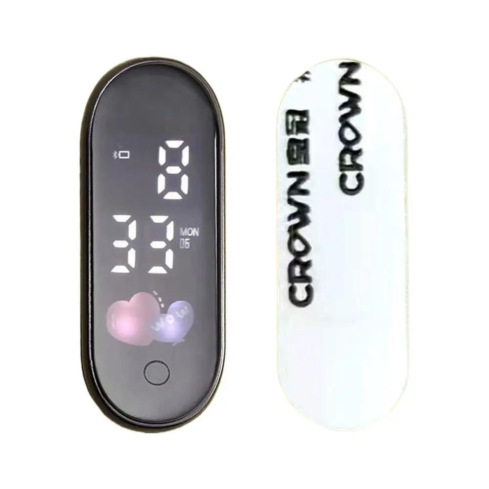 Luminous Motorcycle Car Clock Auto Internal Stick-On Waterproof Watch Quartz Auto Clocks Accessories Ornament Car Mini Mech T1L2