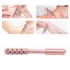 24 Stone Facial Roller 6 Sided Rotation Aluminum Alloy Beauty Sculptor Massage Roller for Eyes Neck Chin Chest