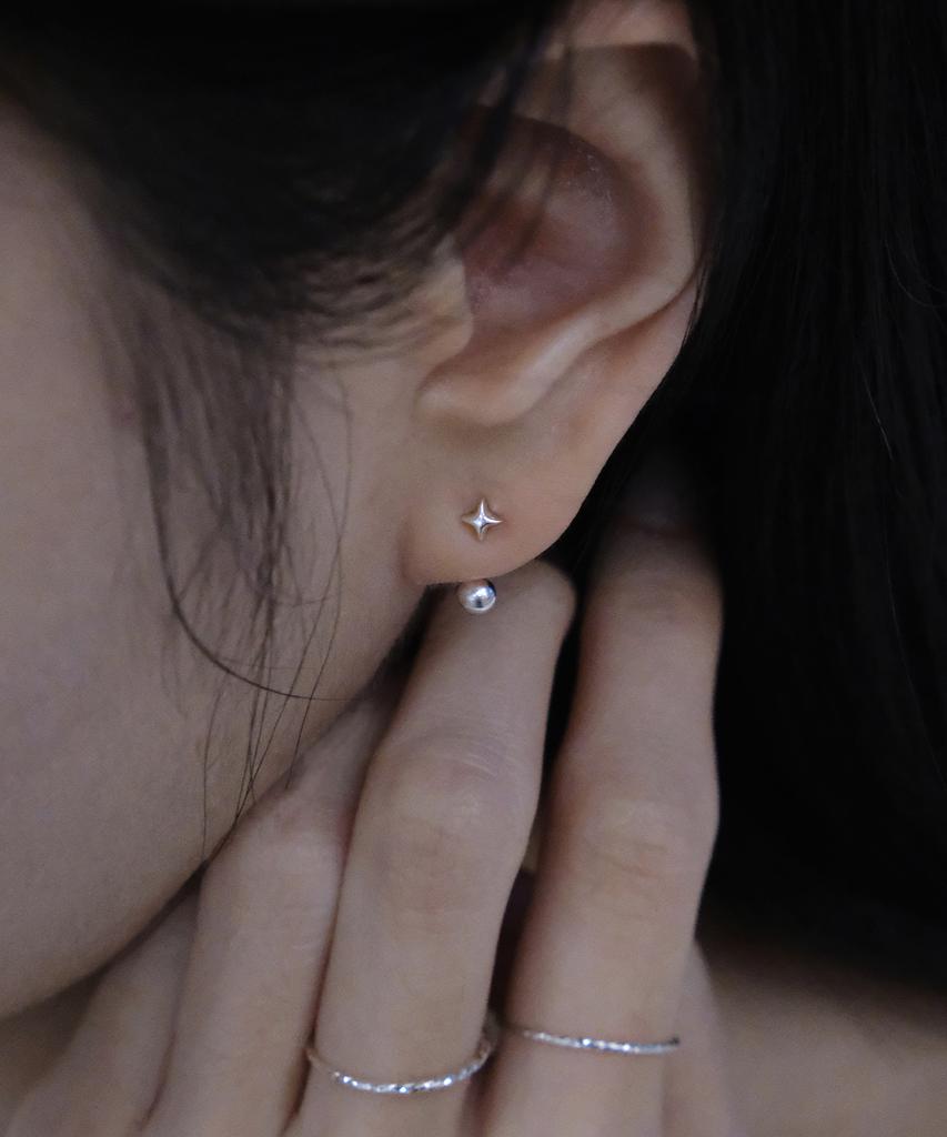 Poetryhaus Two Way Star Earrings