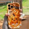 Phone Case: 2D Flat Design, Suitable for iPhone 18, 17, 16, 15, 14, 13 Pro Protective Cases, Halloween Pumpkin Theme, Perfect Holiday Gift for Christm
