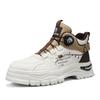 Martin boots spring new non-slip and wear-resistant rotating button casual hiking shoes
