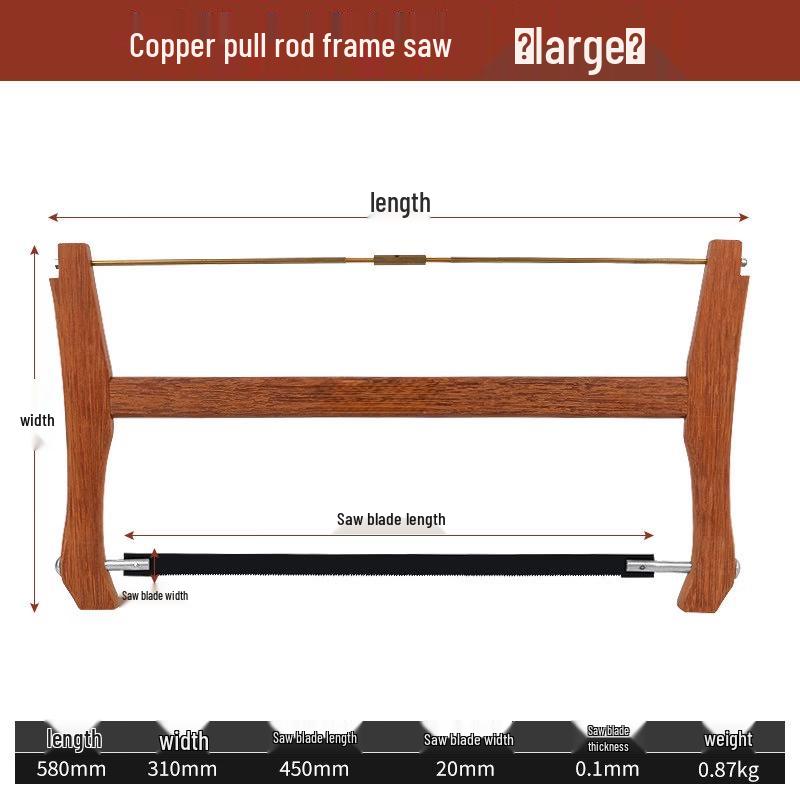 Jundingying Large Rosewood Frame Hand Saw