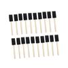 POPETPOP Sponge Paint Brush Set with Wooden Handles for Art and and Crafts 1-Inch Drawing, Painting, Staining, Varnishing,