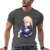 Violet Evergarden Tshirt Basic Solid Color Short Sleeve Tshirt