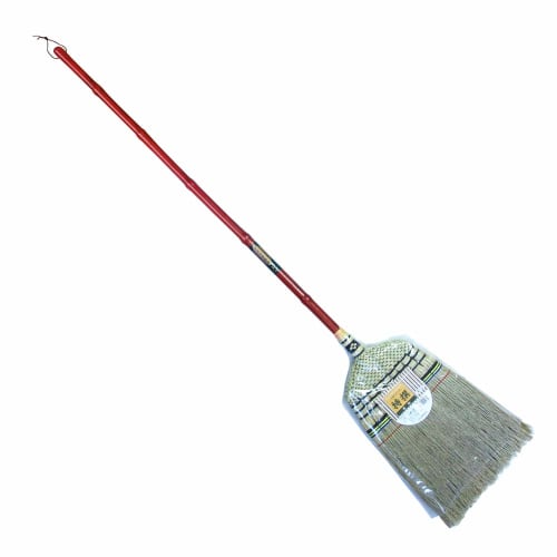 Azuma Industries Handwoven Special Broom, Long Handle, Made with Broom Grass, Flexible Sweeping Comfort, Suitable for Tatami and Hardwood Floors, Leng