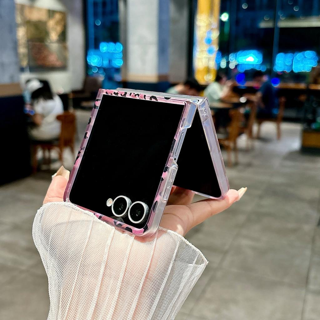 High Quality Stylish Leopard Fashion Phone Cover for Samsung Z Flip 7 New Shockproof Phone Case for Samsung Z Flip 4 5 6 7