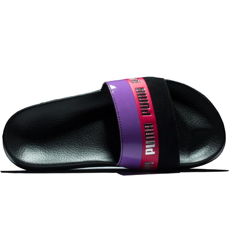 (WMNS) PUMA Damen Sandale Leadcat Remix Slide Black/Purple Women's 370694-01