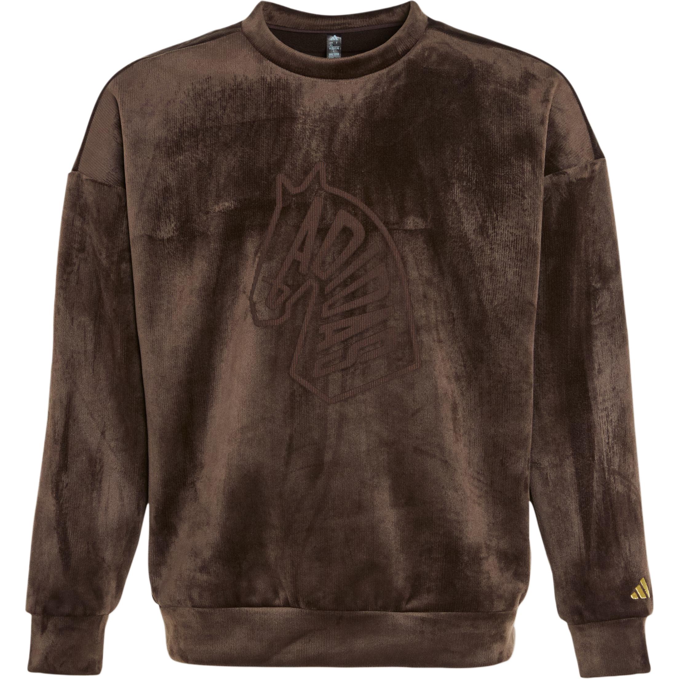 Adidas Sportswear Crew Neck Sweatshirt Core Black Better Scarlet Men s Lifestyle Sweatshirt KE4067 S