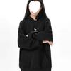Women's American Style Retro Grey Hoodie - Spring & Autumn Casual Heavyweight Brand Sweatshirt Jacket