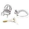 FRRK 304 Stainless Steel Chastity Device Comfortable Lock Large Cock Cage BDSM Chastity Cage for Man