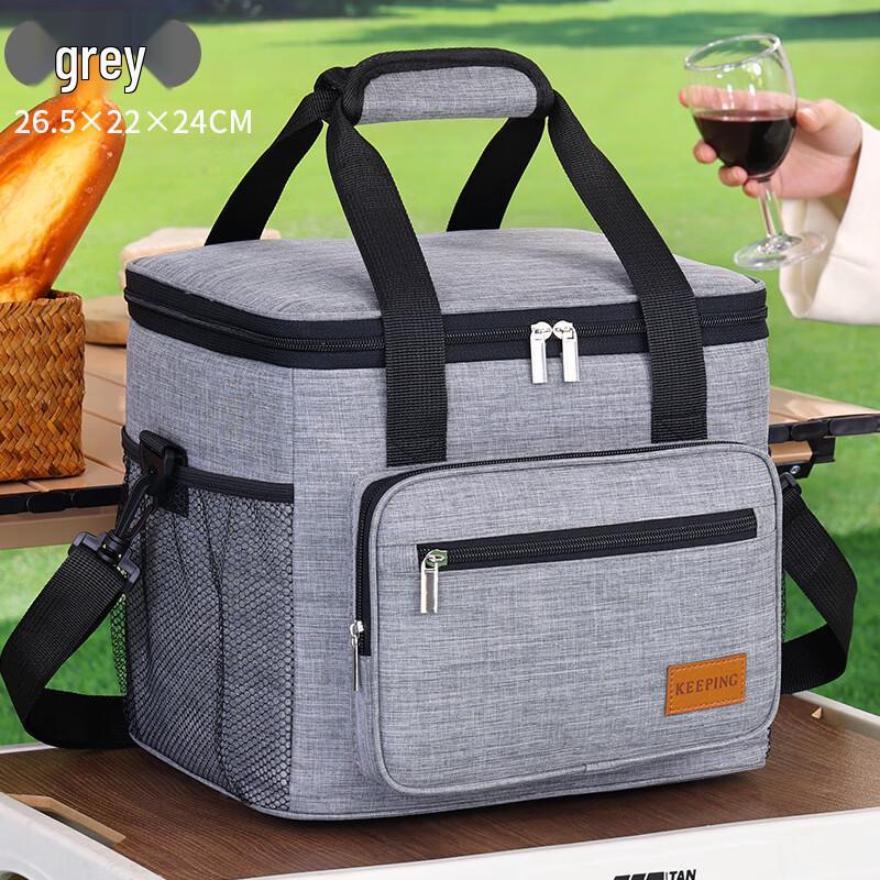 OEING Insulated Camping Picnic Lunch Bag Large