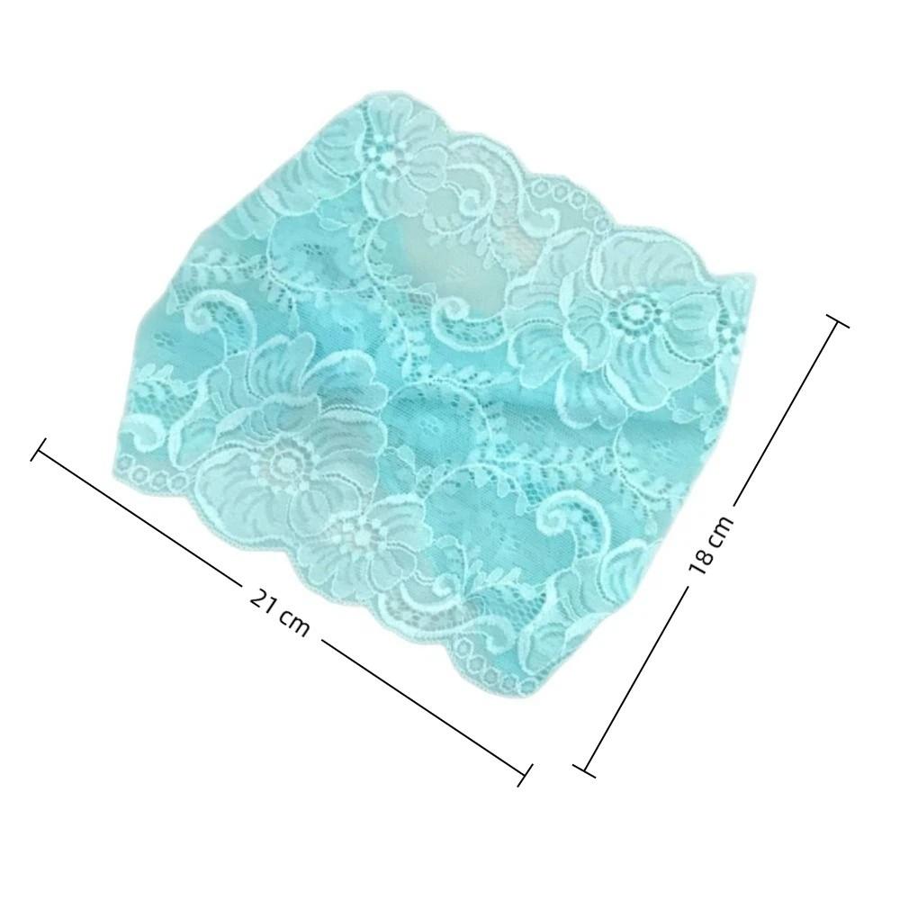 Thin Style Lace Ruffled Headband Elasticity Pleated Headband Floral Hair Accessory Party Wear