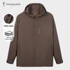 Men's Business Casual Windproof Jacket with Detachable Hood