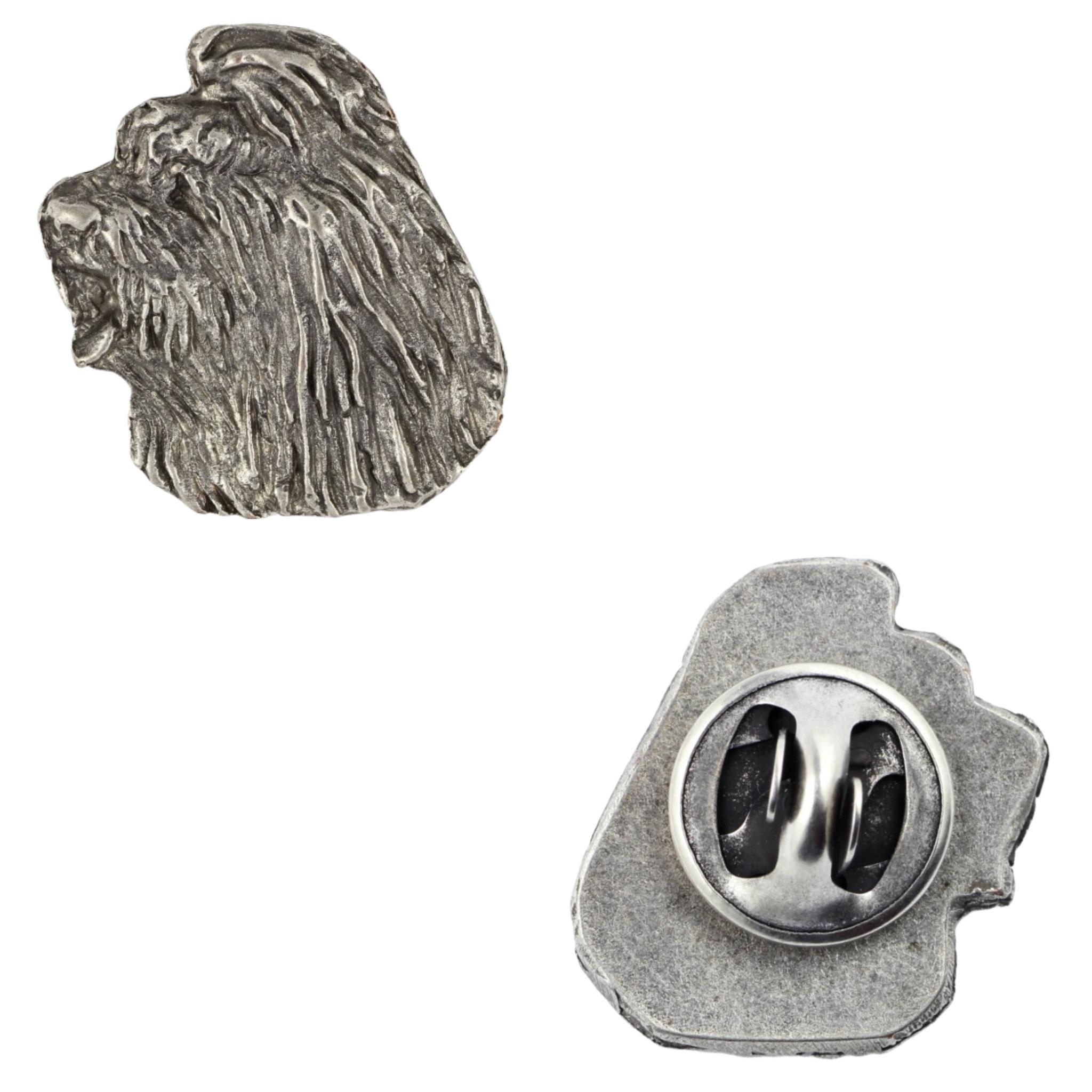 

Old English Sheepdog, Bobtail, Bob-tail - Dog brooch in a gift box, elegant pin, lapel pin for Art-Dog brand jacket срібний