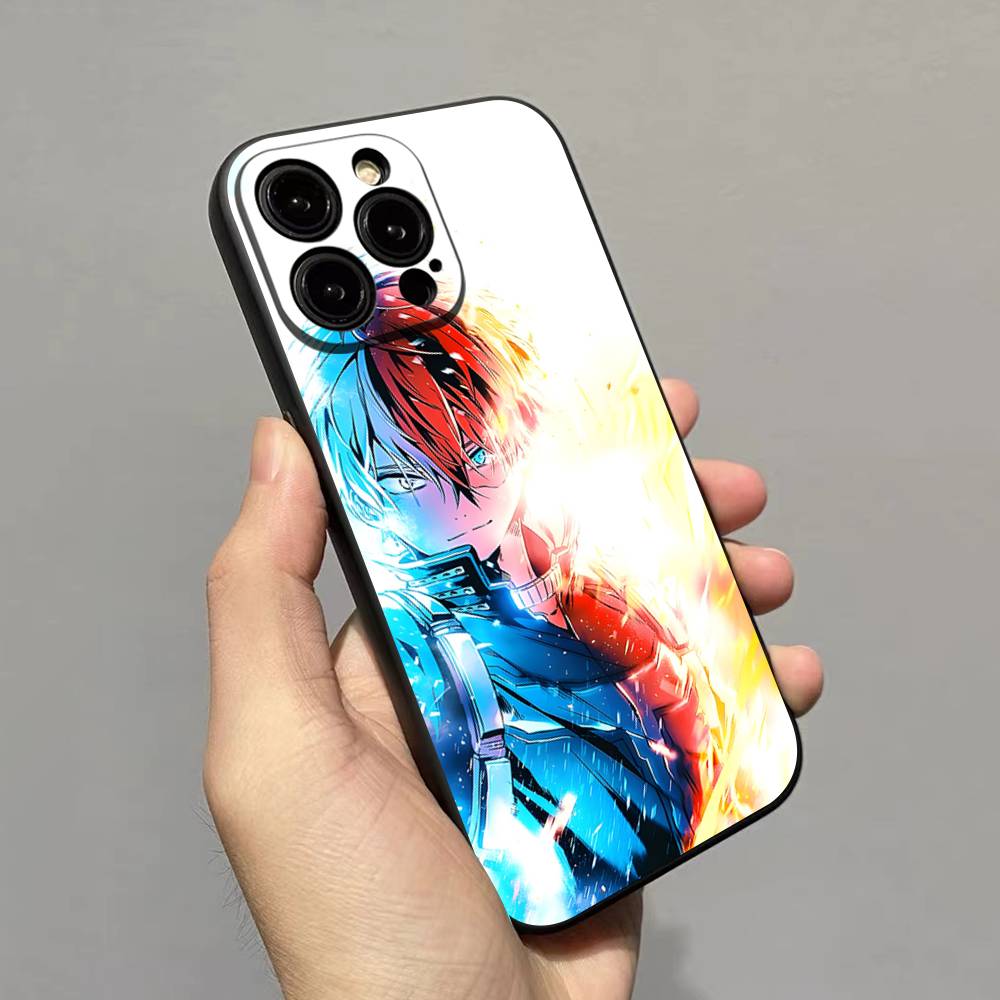My H-Hero Academia D-Deku Phone Case For IPhone 17 16 15 14 13 12 11 Pro Max Plus Mini Soft Black Cover