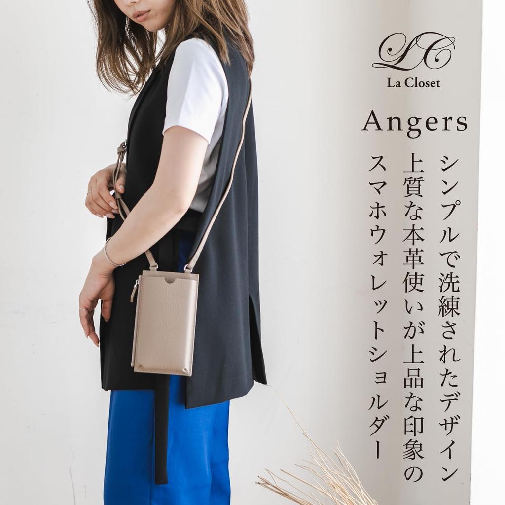 BAG Since Imai Bag Angers Premium Soft Leather Smartphone Large Popular Day 55181 [IMAI 1977] Pouch, Capacity, Lightweight, Angers, Mother's Gift,