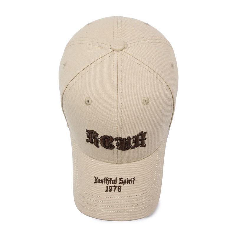 Vår-sommer-brodert baseballcaps herrebokstavhette kvinnelig utendørs solskjermhette