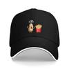 Surprised Potato and French Fries Baseball Cap Unisex Adjustable Polyester Casual Sporty Headgear