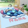 Custom Name Stitch Dreams Clouds Carpet Rug Customizable Soft Washable Anti-Slip Home Living Room Sofa Mats Personalized Rug. 0909373