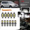 Fit For Lexus GX470 2003-2009 White Led Interior Lighting Kit Car-Styling Car Replacement Dome Map Trunk Courtesy Light Bulbs