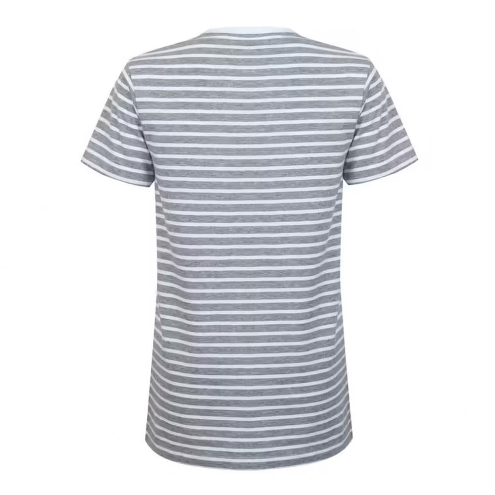 SF Men Unisex Adult Striped Heather Regular T-Shirt