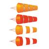 Weatherproof Windsock Wind Direction Bag with Fluorescent Belt Hanging Plastic Weathervane for Gardens Lawns and Patios
