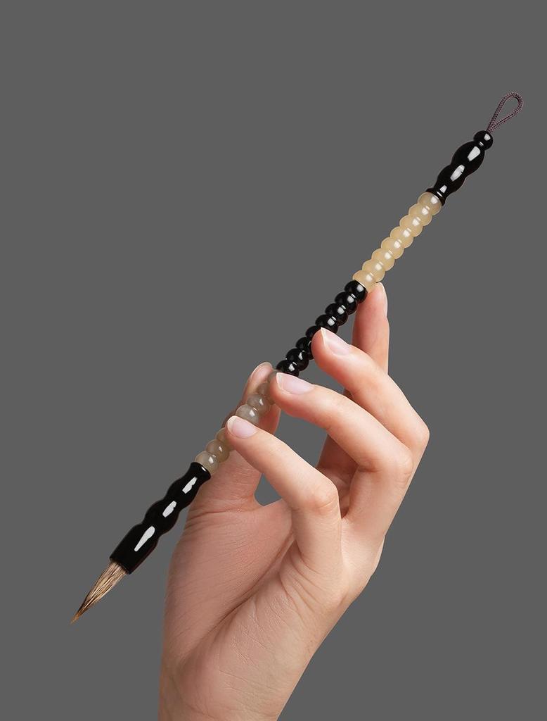 Pincel de Cuerno de Vaca Imitación Caligrafía Estilo Regular Ligero - Pelo de Lobo Profesional para la Práctica de las Escrituras
