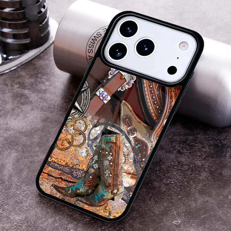 Cowboy Cowgirl Howdy Western Ranch Boho Phone Case For iPhone 17 16 15 14 13 12 11 Pro Max Plus 17Air Soft Silicone Cover