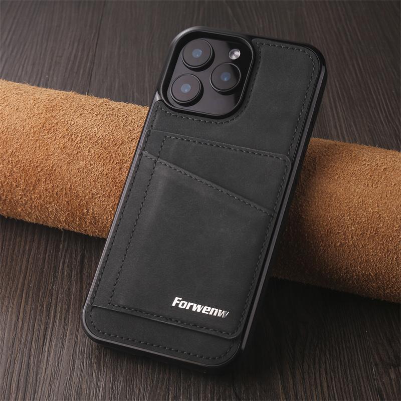 Luxury PU Leather Wallet Phone Case For iPhone 17 Air 16E 16Pro Max 15 14Plus 13MINI 12MINI 11 Pro Max Card Slot Holder Cover