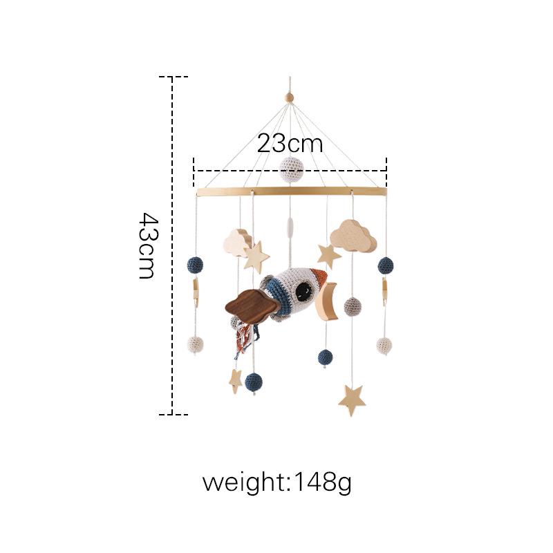Rotating Crib Mobile: Newborn Baby Sleep Aid & Educational Rattle Toy